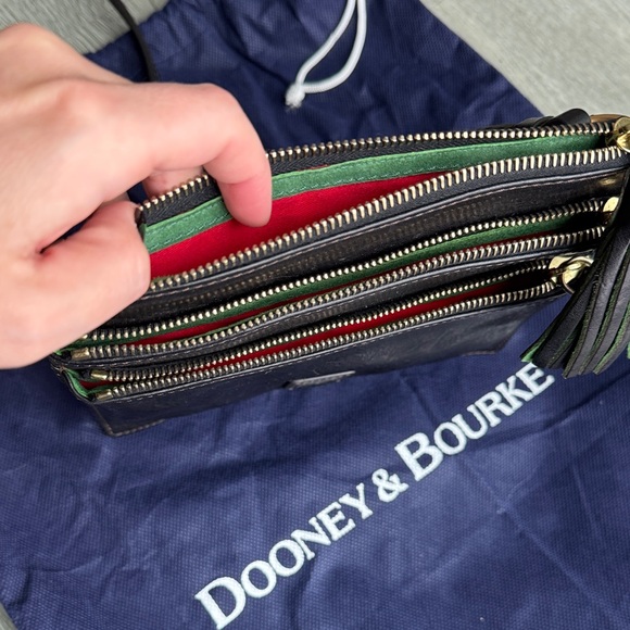 Dooney & Bourke Black Leather Crossbody Bag - Picture 4 of 11